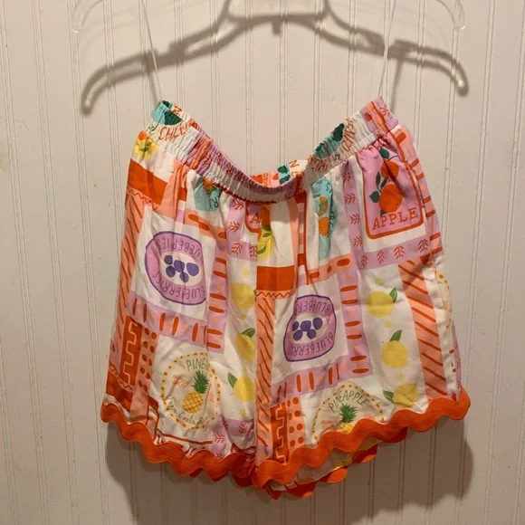 Peach Love California Fresh Fruit Themed Matching Pajama Set - Picture 6 of 7